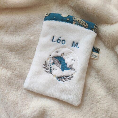 gant de toilette enfant brodé