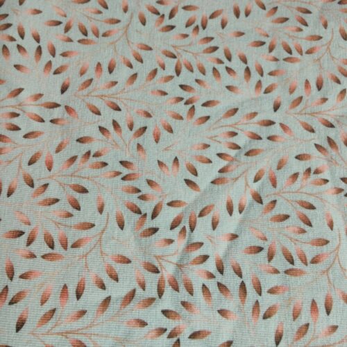 jersey feuilles orange fonds vert eau