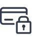 motif de carte bancaire et cadenas